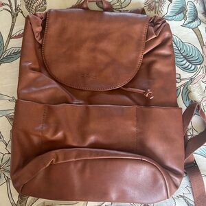 Universal Thread Tan Faux Leather Backpack